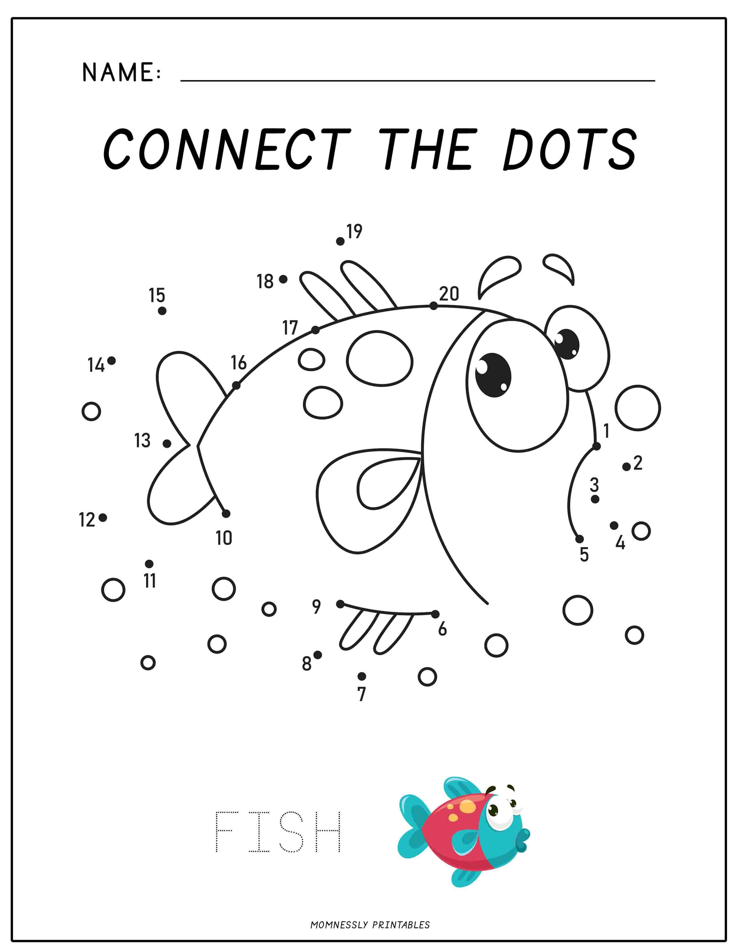 Connect the Dots Free Printable