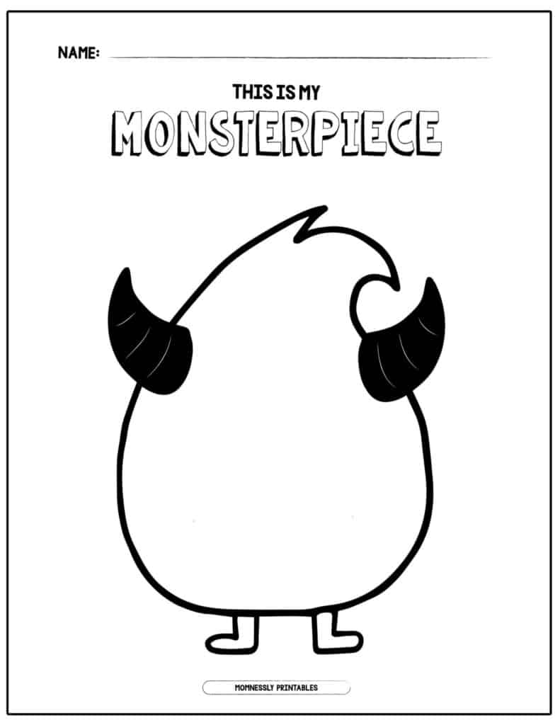 Make Your Own Monster Printable Page 2