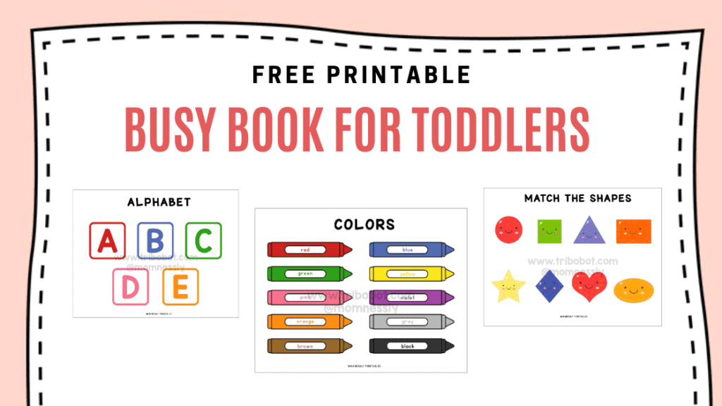 Busy Book For Toddlers Tribobot X Mom Nessly