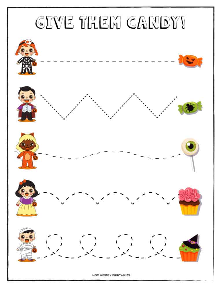 Free Halloween Printable for Kids - Tribobot x Mom Nessly