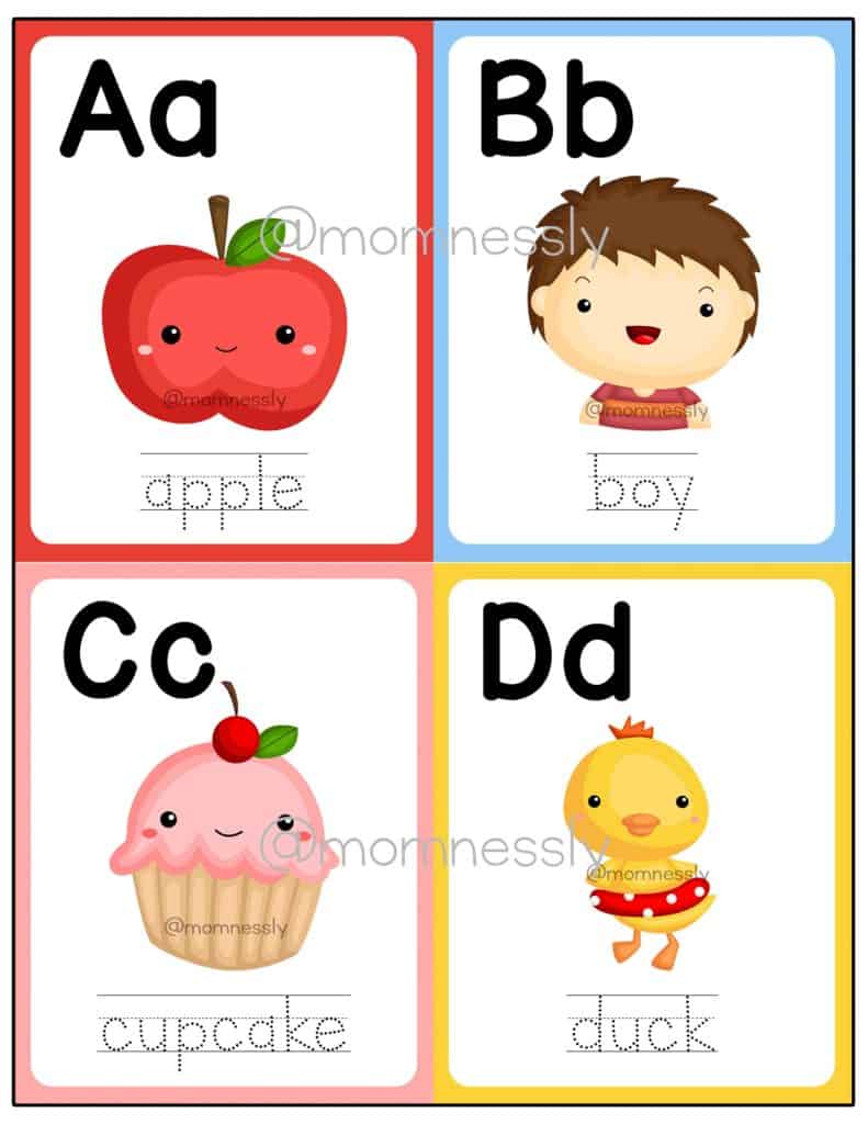 Free Printable: Alphabet Flashcards Uppercase and Lowercase