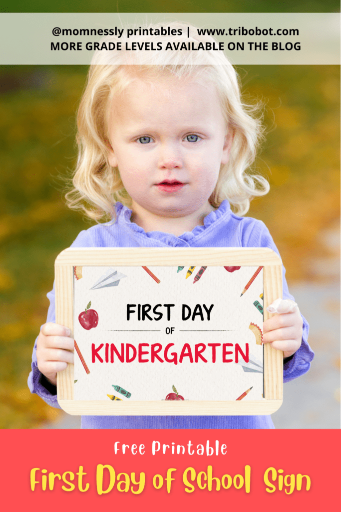 FIRST DAY OF SCHOOL SIGN
