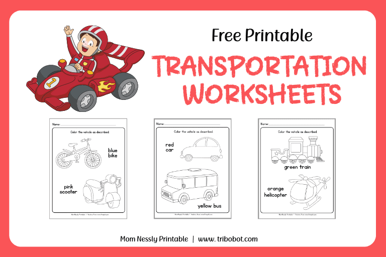 Free Transportation Worksheets