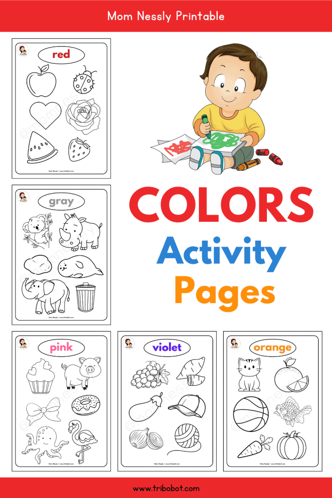 Colors Activity Pages Pinterest Mom Nessly