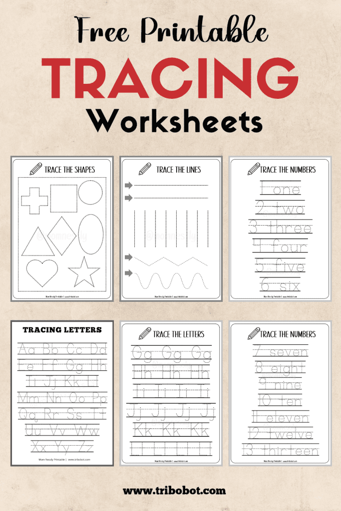 Free Printable Tracing Worksheets Mom Nessly