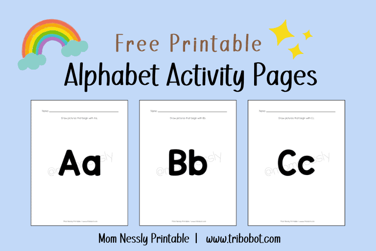 Alphabet Activity Pages