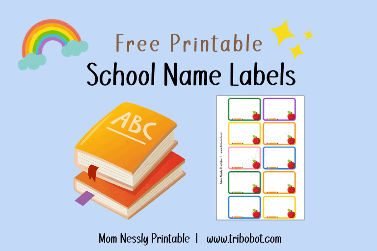 Free School Name Labels