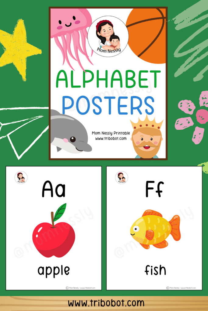 Free Alphabet Posters Pinterest Pin