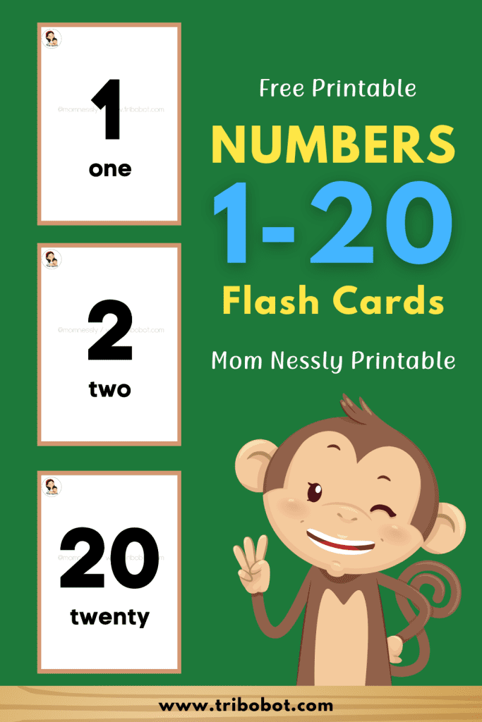 Number 1-20 Flashcards Mom Nessly