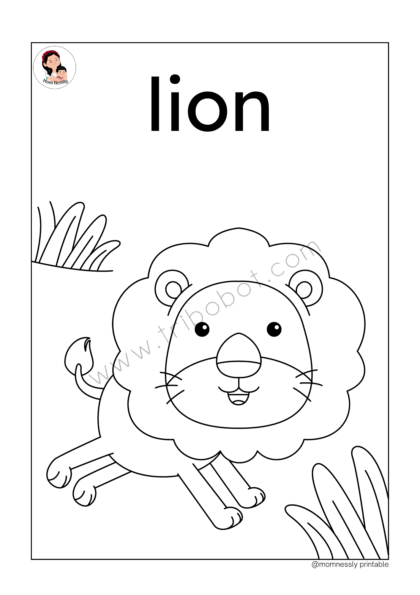 Free Coloring Pages for Kids Mom Nessly