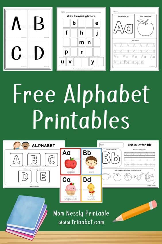 Free Alphabet Printables Mom Nessly