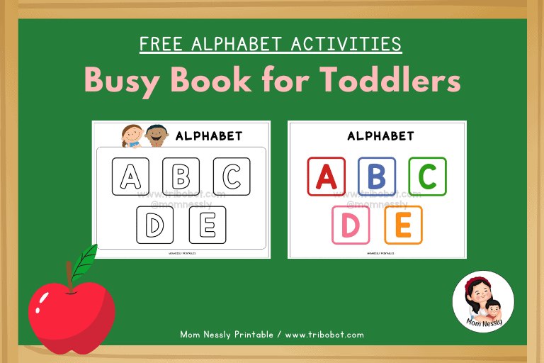 Busy Book for Toddlers Mom Nessly printable