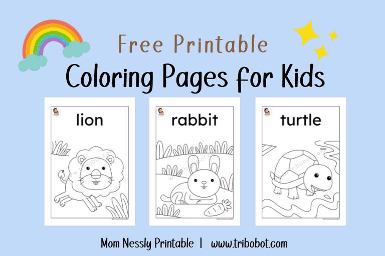 Free Coloring Pages for Kids Mom Nessly