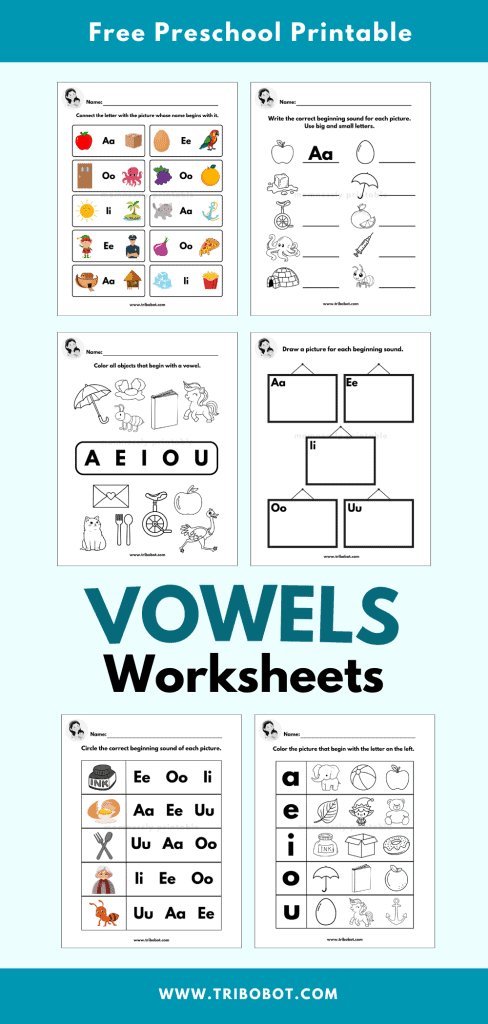 Vowels Worksheets Pin 2